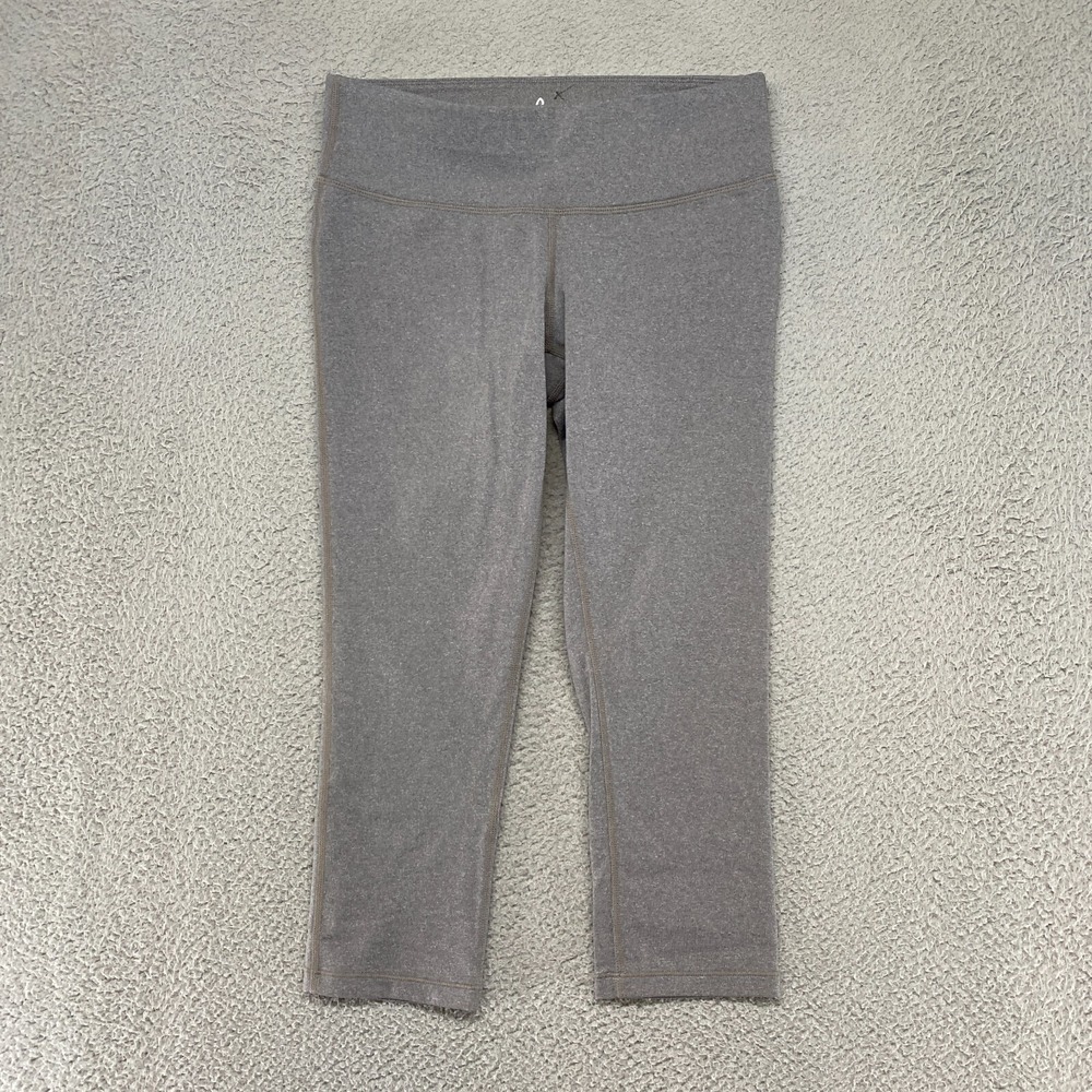 Prana Leggings‎ Womens XS Capri Yoga Gray Workout Mid Rise Stretchy Outdoor Gym